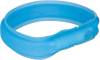 Collier USB lumineux bleu pour poils longs pour chien
