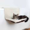 Hamac chat radiateur brun panier peluche