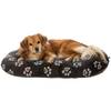 Coussin déhoussable ovale pour chien taupe