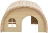 Maison ronde en bois pour cochon d'Inde