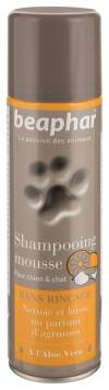 Shampoing mousse sans rinçage Beaphar pour chien et chat