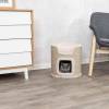 Griffoir design, panier et niche intérieur Tower Ria pour chat