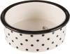 Gamelle en céramique pour chat motif pois