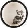 Gamelle en céramique pour chat motif pois