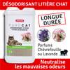 Désodorisant litière Chevrefeuille pour chat