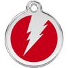 Médaille Éclair rouge pour chien et chat