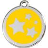 Médaille Étoiles jaune pour chien et chat