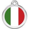 Médaille drapeau italien pour chien et chat