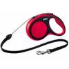 FLEXI Laisse enrouleur à cordon New Comfort rouge pour Chien