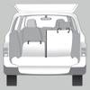 Protection coffre de voiture beige pour chien