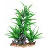 Plante plastique verte aquarium 28 cm