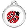 Médaille gravée Coccinelle pour chien et chat