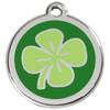 Médaille Trèfle à 4 feuilles vert pour chien et chat