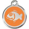 Médaille poisson orange petite pour Chat