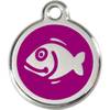 Petite médaille poisson violet pour Chat