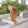 Hamac de rebord de fenêtre pour chat gris clair