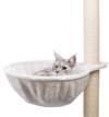 Hamac arbre à chat XXL peluche gris