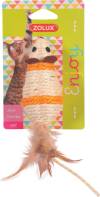 Souris chat sisal avec plume