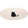 Gamelle plate blanche pour chat
