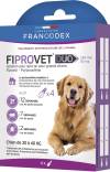 Fiprovet Duo pipettes chien moyen 10 à 20 kg 4 x 1,34 ml Francodex