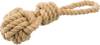 Corde de jeu avec balle tressée pour chien