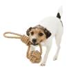 Corde de jeu avec balle tressée pour chien