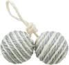 2 balles en sisal sur une corde pour chaton