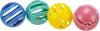4 balles en plastique avec clochette pour chaton