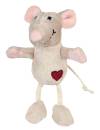 Peluche Souris avec Coeur pour Chat