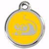 Médaille souris jaune petite pour Chat