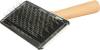 Brosse souple et peigne de nettoyage blanc 9 cm pour chien et chat