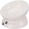 Gamelle orthopédique surélevée pour chat blanche