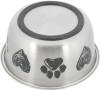 Gamelle inox motif coeur patte pour chien
