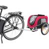 Remorque vélo rouge taille large pour chien et chat