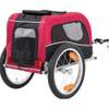 Remorque vélo rouge taille large pour chien et chat
