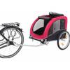 Remorque vélo rouge taille large pour chien et chat