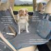 Hamac banquette voiture Heather gris pour chien