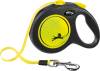 FLEXI Laisse enrouleur sangle Néon jaune pour Chien