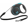 FLEXI Laisse enrouleur cordon Black Design bleu pour Chien