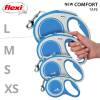 FLEXI Laisse enrouleur à sangle pour chien New Comfort