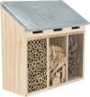 Hôtel à insectes rectangle en bois 30 x 30 cm