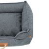 Panier Lit Föhr Soft gris pour chien