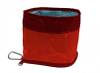 Gamelle de voyage rouge pour chien et chat