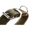 Collier en cuir Aalborg Spécial olive pour chien Hunter