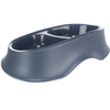 Gamelle double plastique bleue 0,25 L pour chien