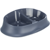 Gamelle double plastique bleue 0,25 L pour chien