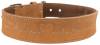 Collier en cuir gras marron pour chien