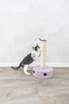 Poteau avec griffoir pour chaton mauve 47 cm