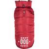 Manteau rouge avec intérieur polaire pour chien