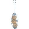 Mangeoire spirale pour boule de graisse grise pour oiseau